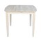 International Concepts Square Table with Butterfly Extension, Unfinished, 36 W, 36 L, 30 in H, Wood, Unfinished K-T36X-30S - alternate 2